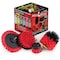 Drill Brush Power Scrubber By Useful Products 5 in W 5 in L Brush, Red R-S-E42O-QC-DB - alternate 1